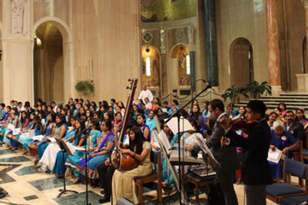 The Syro Malabar choir at National Shrine Washington D.C.
